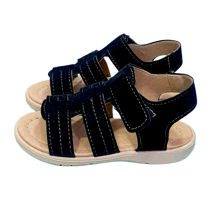 FRANCISCANA-GAMUZA-VELCRO-NEGRO